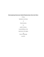 Electrospinning fluorescent hybrid polyelectrolyte ultra-fine fibers