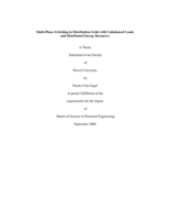 Multi-phase switching in distribution grids with unbalanced loads and distributed energy resources