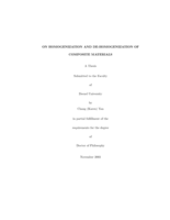 On homogenization and de-homogenization of composite materials