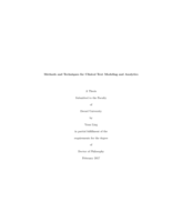 Methods and techniques for clinical text modeling and analytics