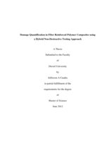 Damage quantification in fiber reinforced polymer composites using a hybrid non-destructive testing approach