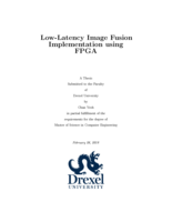 Low-Latency Image Fusion Implementation using FPGA