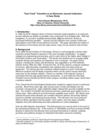 Fast track transition to an electronic journal collection: a case study