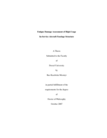 Fatigue damage assessment of high-usage in-service aircraft fuselage structure