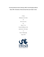 Non-thermal dielectric barrier discharge (DBD) treated phosphate buffered saline (PBS): mechanisms of bacterial inactivation and cellular toxicity