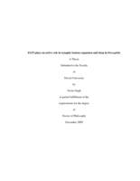 ELP3 plays an active role in synaptic bouton expansion and sleep in Drosophila