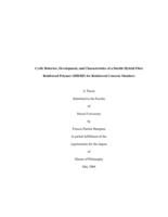 Cyclic behavior, development, and characteristics of a ductile hybrid fiber reinforced polymer (DHFRP) for reinforced concrete members
