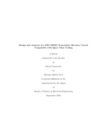 Design and analysis of a FSO MIMO transmitter receiver circuit compatible with space time coding