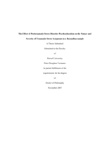 The effect of posttraumatic stress disorder psychoeducation on the nature and severity of traumatic stress symptoms in a Burundian sample