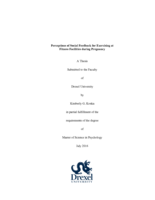 Perceptions of social feedback for exercising at fitness facilities during pregnancy