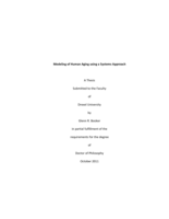 Modeling of human aging using a systems approach