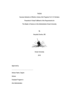 Success indicators of effective literary arts programs for K-12 scholars