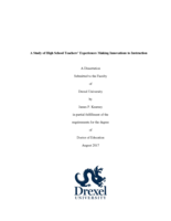 A study of high school teachers' experiences making innovations to instruction