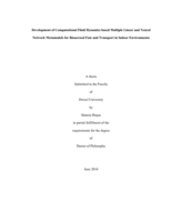 Development of computational fluid dynamics based multiple linear and neural network metamodels for bioaerosol fate and transport in indoor environments