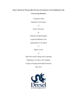 Dance/movement therapy best practices for inpatient crisis stabilization with co-occurring disorders
