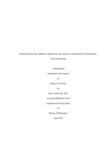 Delayed discounting, appetitive responsivity and dieting in the prediction of hedonically-driven food intake