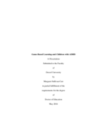 Game-based learning and children with ADHD