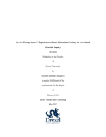 An art therapy intern's experience within an educational setting: an arts-based heuristic inquiry