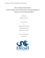 Follow-up Telephone Call Quality Initiative: Do Follow-up Telephone Calls After Discharge Reduce 30-day Hospital Readmission For Transcatheter Aortic Valve Replacement Recipients?