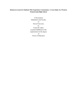 Return-to-learn for students who experience concussions: a case study of a Western Pennsylvania high school