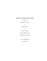 Risk factors for intimate partner homicide