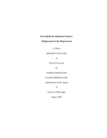 Brownfields revitalization projects: displacement of the dispossessed