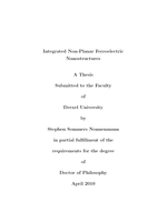Integrated non-planar ferroelectric nanostructures