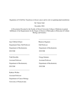Regulation of O-GlcNAc transferase in breast cancer and its role in regulating lipid metabolism