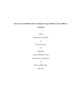 The study of landfill microbial communities using landfill gas and landfill gas condensate