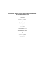 A semi-automatic alignment method for math educational standards using the MP (materialization pattern) model