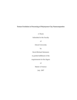 Texture evolution in processing of polystyrene-clay nanocomposites