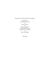 Piezoelectric microcantilever serum protein detector