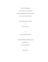 1-Hydroxyanthraquinone: activity in Paracoccus denitrificans and potential application for biomass reduction in wastewater treatment facilities