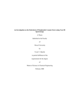 An investigation on the hydrolysis of polyphenolic cyanate esters using near-IR spectroscopy