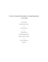 University-Community Partnerships as Learning Organizations: A Case Study