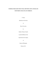 Temperature-based structural identification and health monitoring for long-span bridges