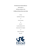 HIV antiretroviral treatment adherence and its impact on HIV disease indicators in the US military HIV natural history cohort study