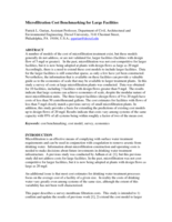 Microfiltration Cost Benchmarking for Large Facilities
