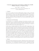 A systems approach for the prediction of wild type MAPK pathway response to targeted drugs 