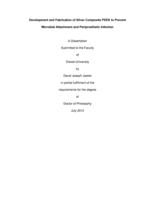 Development and fabrication of silver composite PEEK to prevent microbial attachment and periprosthetic infection