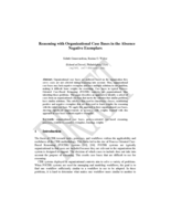 Reasoning with organizational case bases in the absence of negative exemplars