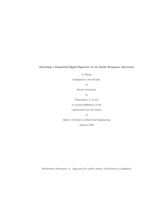 Detecting a sequential signal signature in the radio frequency spectrum
