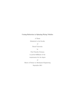 Coning reduction in spinning flying vehicles