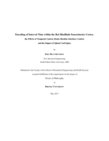 Encoding of interval time within the rat hindlimb sensorimotor cortex: the effects of temporal context, brain-machine interface control, and the impact of spinal cord injury
