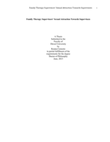 Family therapy supervisors' sexual attraction towards supervisees
