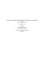 The extraction of a Bacillus anthracis surrogate from pleated HVAC filter samples