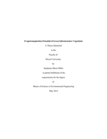 Evapotranspiration potential of green infrastructure vegetation