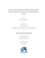 Life Cycle Environmental and Economic Evaluation of Emerging Lignocellulosic Biorefinery Products with Consideration of Temporal Effects on Greenhouse Gas Emissions