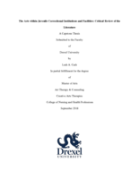 The arts within juvenile correctional institutions and facilities: critical review of the literature
