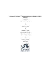 Incivility in the workplace: a phenomenological study conducted in Northern California